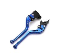 MAMXVKVZEU Motorcycles Brake Clutch Lever Motorcycle Long Short Brake Clutch Levers for Triumph 675 for Street Triple for Tiger 800 XC 1050(Long Bl-ue)