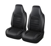 MAMXVKVZEU PU Leather Car Seat Covers High Back Seat Cover Set Universal For Most Cars Trucks SUVs Vans(Y40724-gray)
