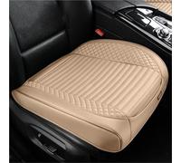 MAMXVKVZEU Universal Car Seat Cover Full Wrapped Hole Breathable PU Car Front Seat Cushion Auto Chair Protector Cover(Beige 1PC)