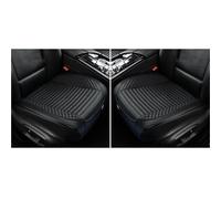 MAMXVKVZEU Universal Car Seat Cover Full Wrapped Hole Breathable PU Car Front Seat Cushion Auto Chair Protector Cover(BLACK 2pcs)