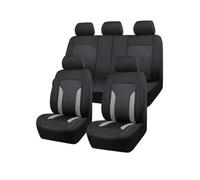 MAMXVKVZEU Universal Grey Mesh Car Seat Covers With 3 Zippers Airbag Most SUVs Trucks Vans(5 Seat Set)