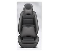 MAMXVKVZEU Universal Leather Car Seat Covers For Toyota For Corolla For Rumion(Black Gray 5-Seat)