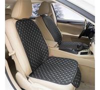 MAMXVKVZEU Universal Leather Car Seat Covers Four Seasons Front Rear Seat Protector Car Seat Cushion Mat(2pc Front White line)