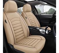 MAMXVKVZEU Universal Leather Car Seat Covers Interior Seat Protector For X1 X6 X4 X3 X5 F10 F20 520 525 320 E36 E46(Beige)