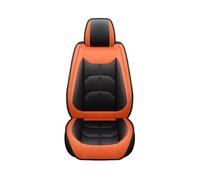 MAMXVKVZEU Universal PU Leather Car Seat Covers For Mercedes C Class WAth W203 W204 W205 A205 C204 C205 SAth S203(Black orange)