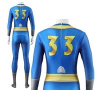 (Man 33, Adults S) 4 Theme Fallout Game Character Cloth Set Stage Performance Five Clothing Cosplay