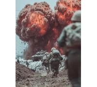 Man 5D DIY Diamond Art, Diamond Painting Kits for Adults Tank, 5D Full Drill Crystal Gem Kits for Beginners, Crystal Art Crafts Pictures for Adults, House Decor, Gifts, Room Decor, 60x90cm 7-5358