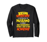 Man and Wife Jokes - A Wife's Superpower T-Shirt Long Sleeve T-Shirt