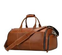Man Business Travel Bag with Shoe Pocket Clothes Cover Luggage Duffel Bag Man Bag Leather Folding Suit Bag(2)