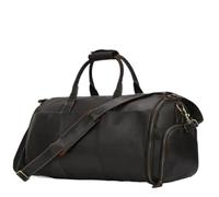 Man Business Travel Bag with Shoe Pocket Clothes Cover Luggage Duffel Bag Man Bag Leather Folding Suit Bag(3)
