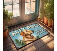 Man Cabe Decor Alty Dog: A Guide To Hilton Head Island'S Best Companions Doormat Funny Text Doormat Front Porch Decorations Outdoor(50X80CM)