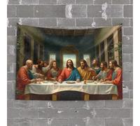 Man CABE Decor The Last Supper: A Modern Interpretation Tapestry Room Decore Indie Room Decor(75X100CM)