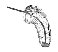 Man Cage #16 Transparent Male Chastity Cage Urethal Sound Dilator Penis Bondage