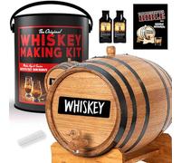 Man Can DIY Whiskey Making Kit Complete with 1 Liter Oak Aging Barrel & Kentucky Bourbon Essence Flavoring - Make Your Own Whiskey at Home (1L) - Great Gifts for Men