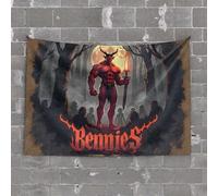 Man Cave Bar Dark Forest Gathering: The Bennies' Enigmatic Ritual Tapestry Bar Accessories Man Cave Funny Patio Decor(100X150CM)