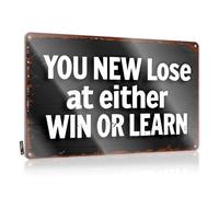 Man Cave Bar Win Or Learn Tin Sign Bar Signs For Man Cave Vintage Signs Metal(20X30CM)