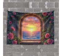 Man Cave Decor and Accessories Floral Inspirations: Love, Grow, Grace Tapestry Tapestries Man Cave Decor and Accessories(75X100CM)