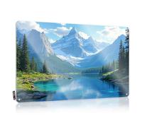 Man Cave Decor And Accessories Mountain Lake Reflections: Serenity And Beauty Tin Sign Wall Signs Sign Decor(20X30CM)