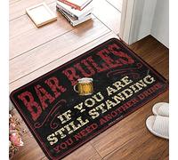 Man Cave Decor for Men Bar Rules Rug Outdoor Floor Mat Home Bar Accessories ( Size : 40X60CM )