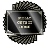 Man Cave Decorations Gamers Saying - Molly Gets It Done Case Waterproof Vinyl Sticker(12X18CM)