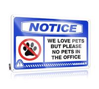 Man Cave Decorations Notice We Love Pets But Please No In The Office Tin Sign Cheers Tin Sign Things For Boys Room(20X30CM)