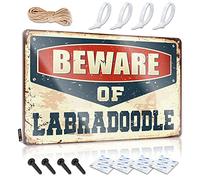 Man Cave Rules Beware of Labradoodle Sign Boys Room Decor Hot Beer Tin Sign ( Size : 20X30CM )
