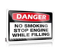Man Cave Rules Danger No Smoking Stop Engine While Filling Tin Sign Office Tin Sign Room Door Decor(30X40CM)