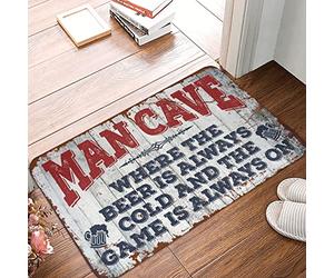 Man Cave Rules, Doormat - Novelty Friends Door