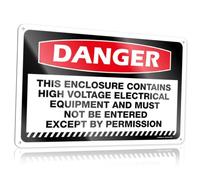 Man Cave Sign Decor Danger Building Under Construction No Trespassing Tin Sign Stuff for Boys Room Funny Tin Sign(20X30CM)