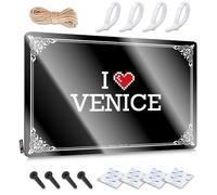 Man Cave Sign Decor I Love Venice Tin Sign Funny Room Decor Funny Room Signs(20X30CM)