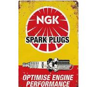 Man Cave Sign, Vintage Metal, 30cm x 30cm, Spark Plugs