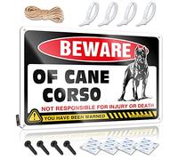 Man Cave Signs for Men Beware of Cane Corso Tin Sign Bedroom Door Decorations Metal Signs Funny (Size : 30X40CM)
