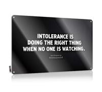 Man Cave Signs For Men Intolerance Is Doing The Right Thing When No One Is Watching. Tin Sign Funny Room Decor Cave Man Bar(30X40CM)