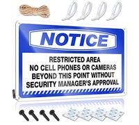 Man Cave Signs For Men Notice Restricted Area No Cell Phones Or Camera Tin Sign Man Cave Rules Bar Sign For Home Decor(30X40CM)