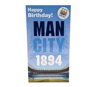 Man City 1894 Birthday Card with badge - Generic