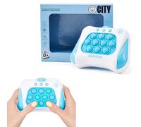 Man City FC Officially Licensed Pop It Electric: Pop Up Lights Puzzle Game. Perfect for any fan of City. Ideal Kids Toy Gift - Bubble Sensory, Electronic Smart Antistress Fidget Toy