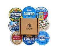 Man City Football Beer Mat Coasters - Perfect for a Gift or Present for Any Manchester City Fan (8-Pack)