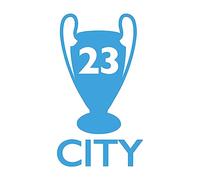 Man City Manchester European League Winners Car Bumper Window Vinyl Decal Sticker