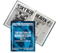 Man City Newspaper Headlines Football Book - Gift (LAST MINUTE GIFT) Approx A3 in size - NEWLY UPDATED FOR THE 2024 SEASON - Fast Delivery! Buy NOW and PERSONALISE LATER! (Man City 2024)