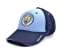 Man City Snapback Baseball Cap Sky Blue Navy, Official Licensed, Adjustable Strap MAN-2073-5351