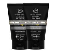Man Company Charcoal Face Wash-75ml Each | Ylang Ylang | Anti Pollution, Acne Oil Control | Deep Cleansing | Blackheads Removal | All Skin Types