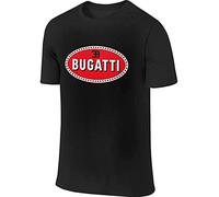 Man Custom Cool Top Bugatti Car Logo 2 Tshirt Black