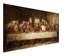 Man Diamond Art, 5D DIY Diamond Painting Kits The Last Supper, Square Full Drill Crystal Art Painting Kits for Adults Beginners, Cross Stitch Embroidery Crafts Pictures, Wall Decor, 64x28in 5-9313
