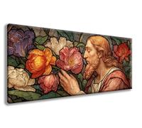 Man Diamond Art Kits, Flowers Diamond Painting Kits for Adults Large 50x120inch, 5D Dimond Art Arts and Crafts for Adults DIY Rhinestones Embroidery for Beginner, Room Wall Decor, Gifts -zzg2508J7