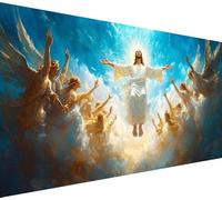 Man Diamond Art Kits for Adults Large 100x200cm, 5D Diamond Painting Belief Pattern, DIY Full Drill Crystal Art Paintings Embroidery Kit for Beginner, Gem Arts and Crafts for Home Room Decor,Model956