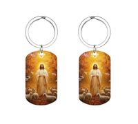 Man Flag Sheep Doves Custom Keychains for Men Women Funny Key Chain Accessory Backpack Purse Bag Charms Gifts