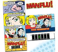MAN FLU! Forehead Thermometer - Don't leave this killer undetected, with this NEW accurate Thermometer. A great comical gift for men that really works.