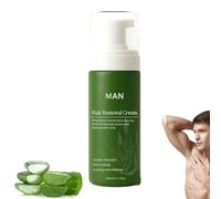 Man Hair Removal Cream for Men, Face Hair Removal Cream with Aloe Vera, Natural Formula, Moisturizing Nourishing Non Sticky, Gentle Fast Acting for Face Body and Intimate Areas (1)