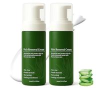 Man Hair Removal Cream, Hair Removal Cream for Men, Natural Aloe Vera Quick Gentle Fast-Acting Hair Remover Mousse, Moisturizing Nourishing Non-sticky for Face Body & Intimate (2)