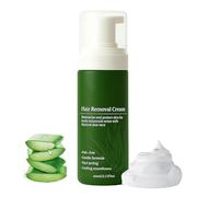 Man Hair Removal Cream, Natural Aloe Vera Quick Gentle Fast-Acting Hair Remover Mousse, Moisturizing Nourishing Non-sticky for Face Body & Intimate